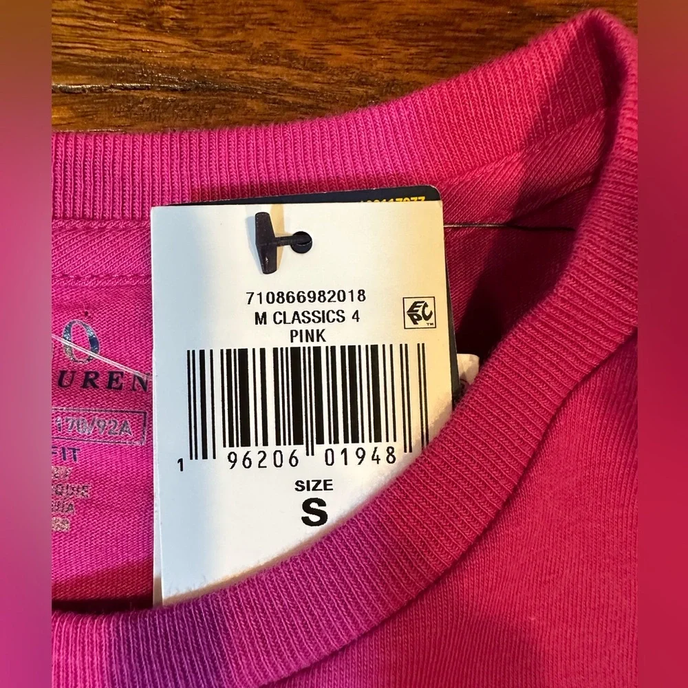 NWT! Polo Ralph Lauren T Shirt Men's Size S Giant Pony Classic Fit Pink Fuschia - Picture 6 of 8